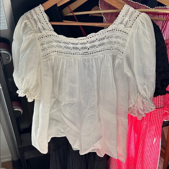 Doen White Lace Blouse - Picture 3 of 16